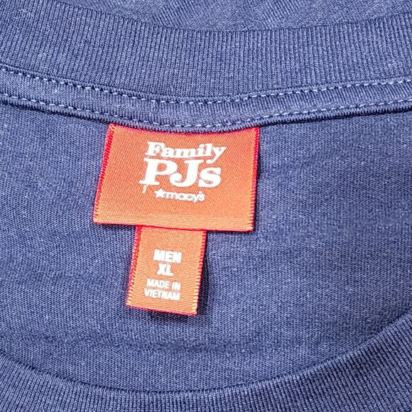 Macy's Christmas Holiday Family Pajamas Men's Jolly Vibes Striped Pajamas Set XL - Picture 7 of 10